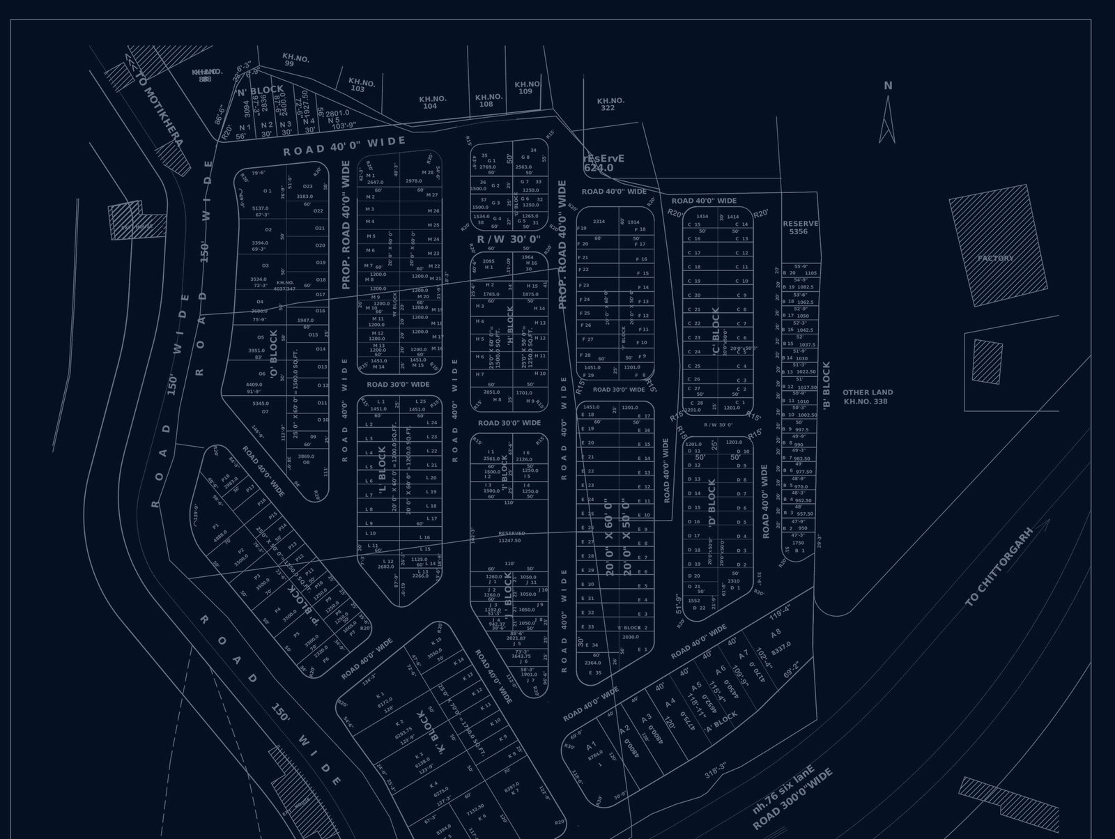 Approved layout plan of Shanti Enclave, a completed plotted residential scheme by Namaste Udaipur LLP near Udaipur